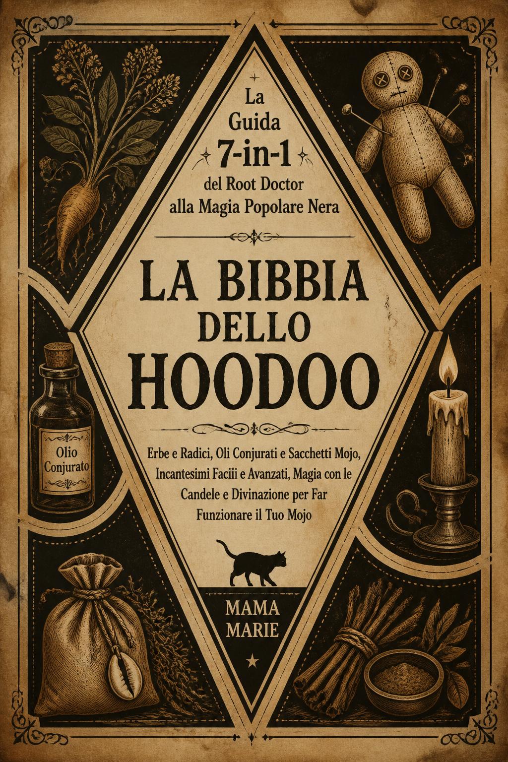 La Bibbia dello Hoodoo • La Guida 7-in-1 del Root Doctor alla Magia Popolare Nera: Erbe e Radici, Oli Conjurati e Sacchetti Mojo, Incantesimi Facili e Avanzati, Magia con le Candele e Divinazione per Far Funzionare il Tuo Mojo