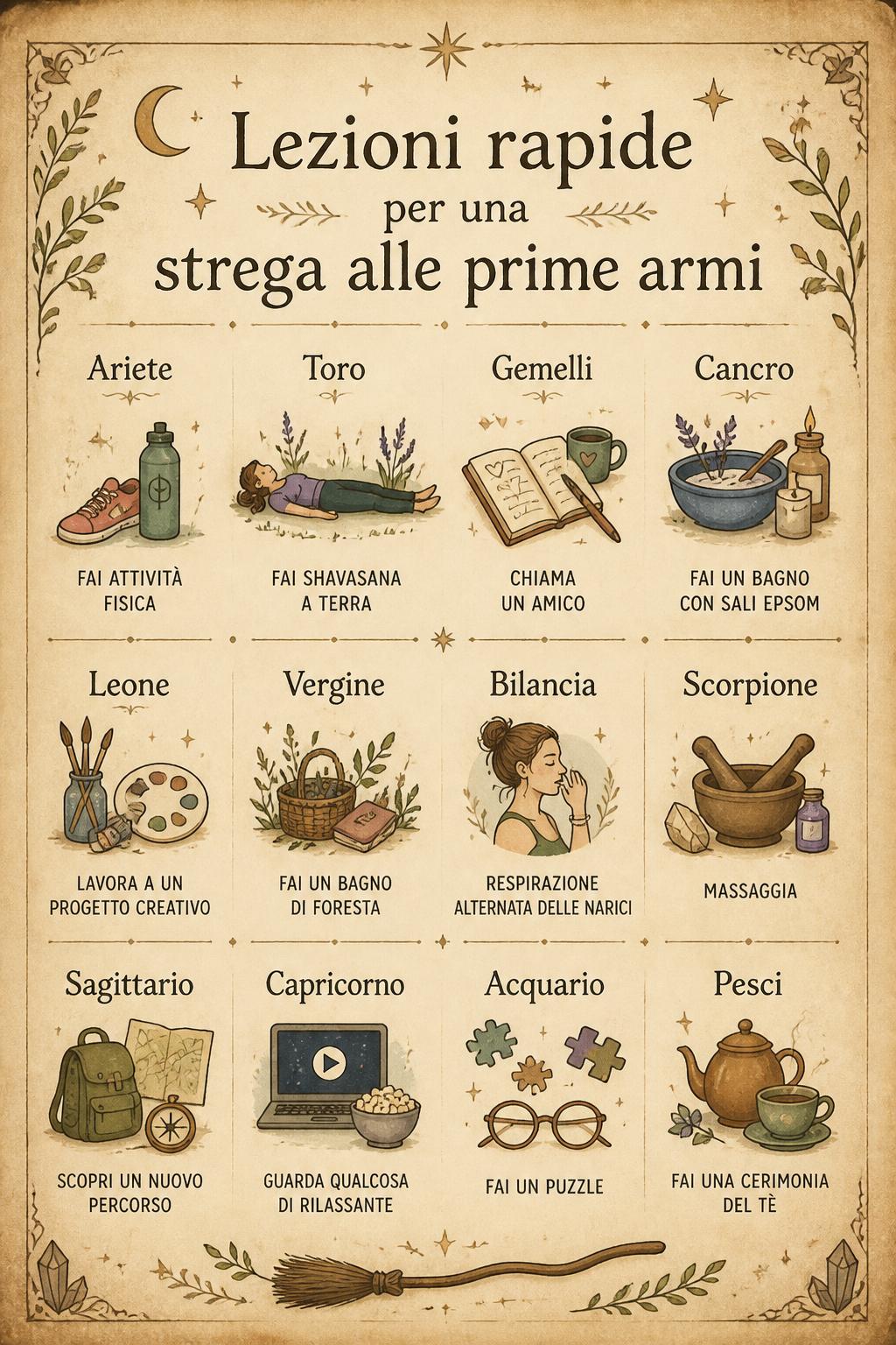 Lezioni rapide per una strega alle prime armi