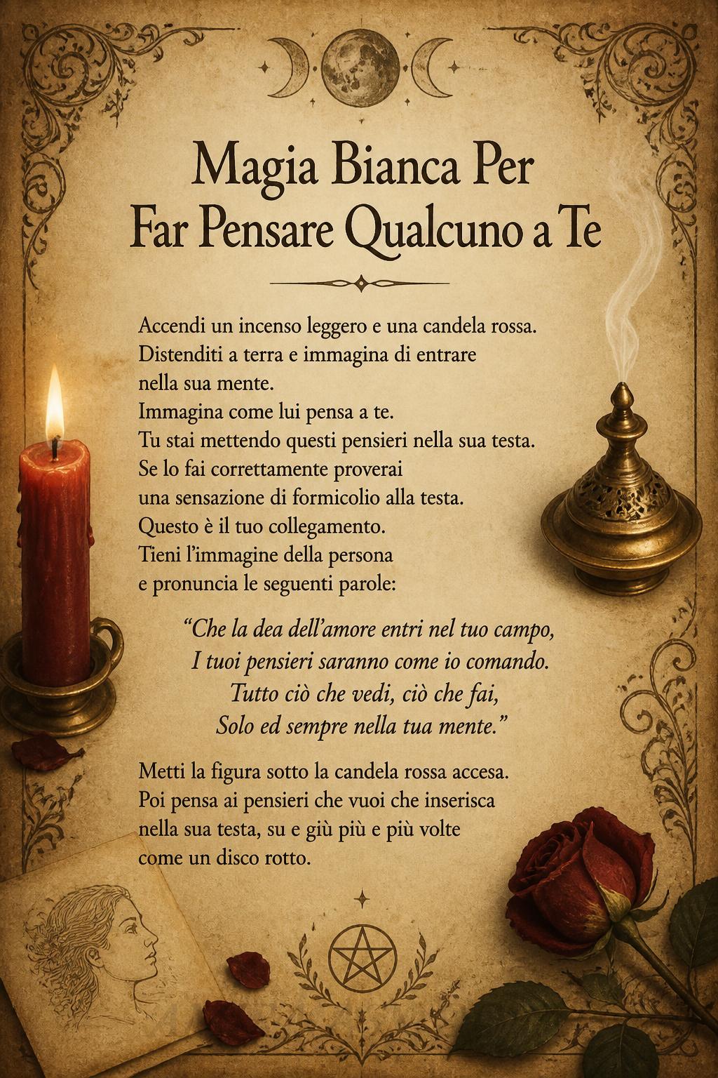 Magia Bianca Per Far Pensare Qualcuno a Te