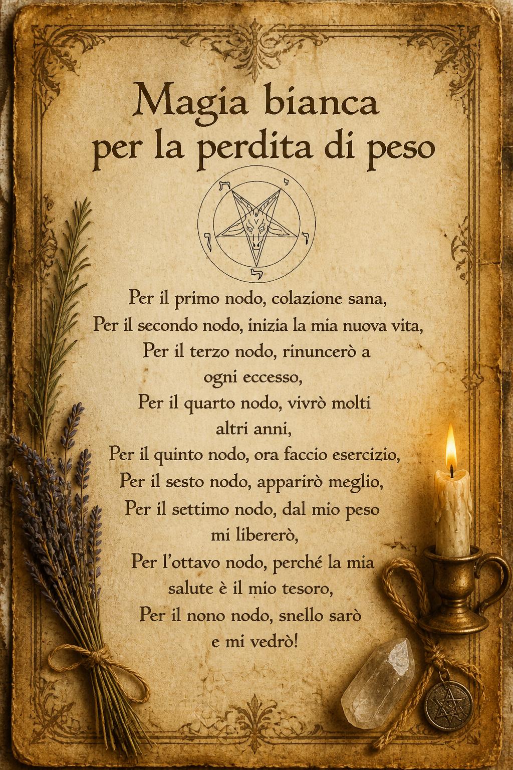 Magia bianca per la perdita di peso