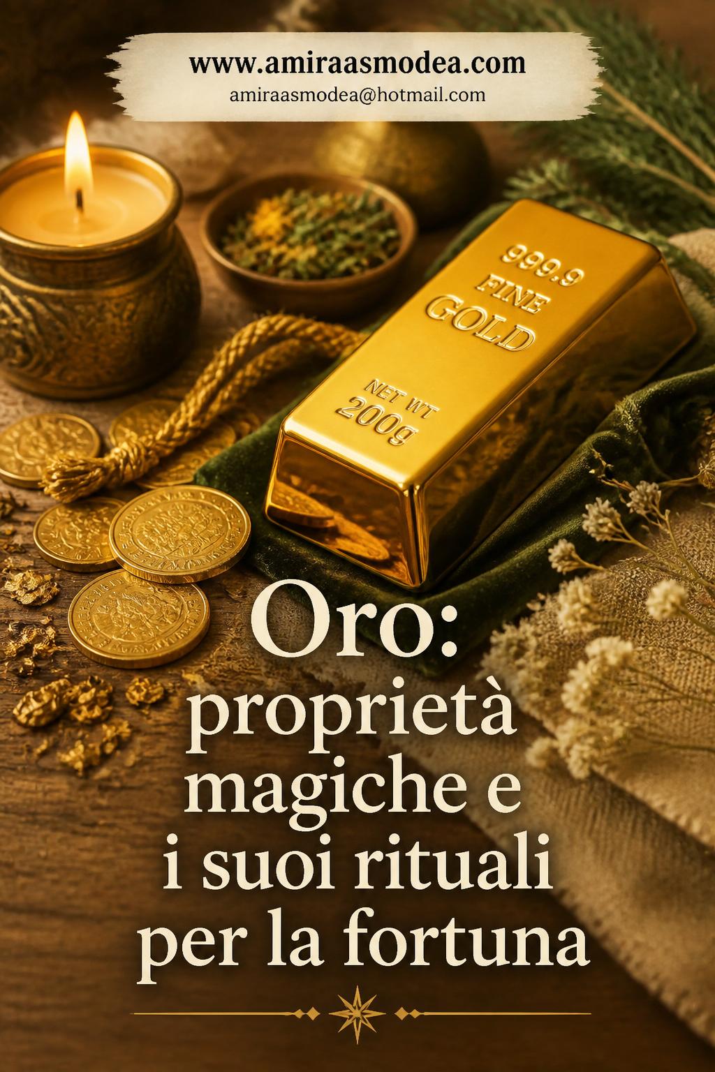 Oro: proprietà magiche e i suoi rituali per la fortuna