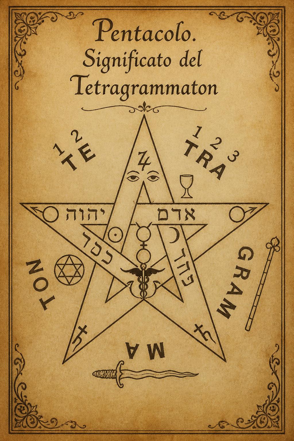 Pentacolo. Significato del Tetragrammaton