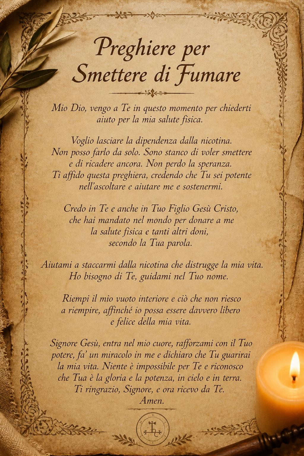Preghiere per Smettere di Fumare