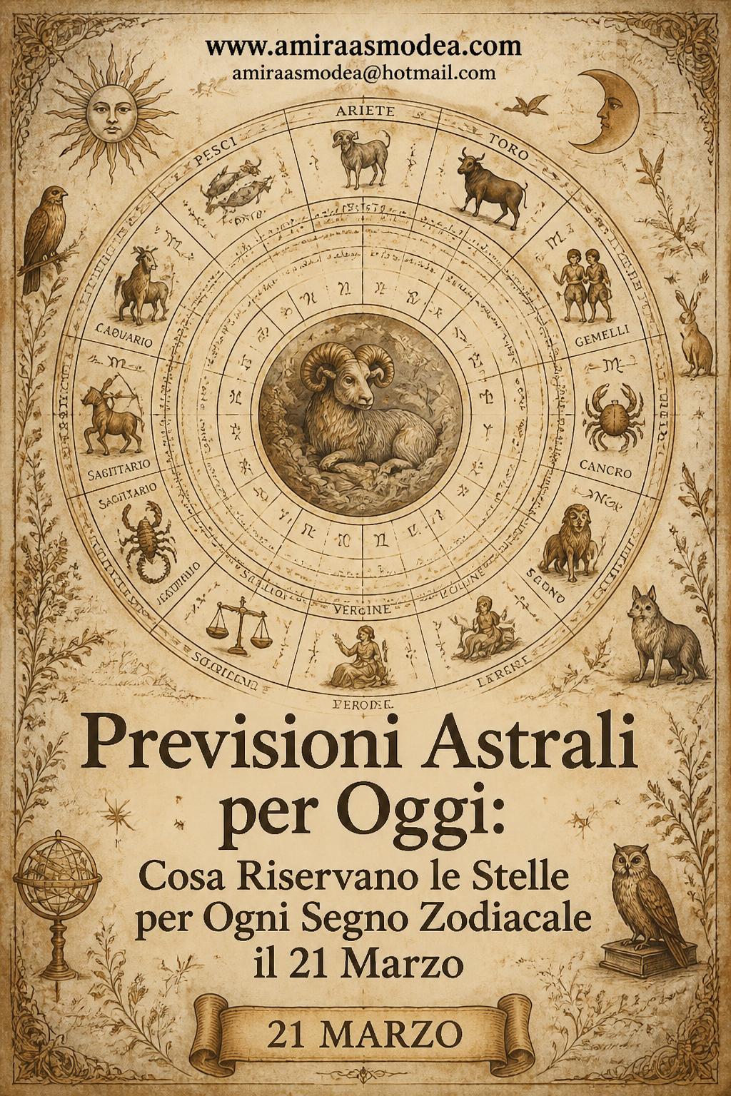 Previsioni Astrali per Oggi: Cosa Riservano le Stelle per Ogni Segno Zodiacale il 21 Marzo