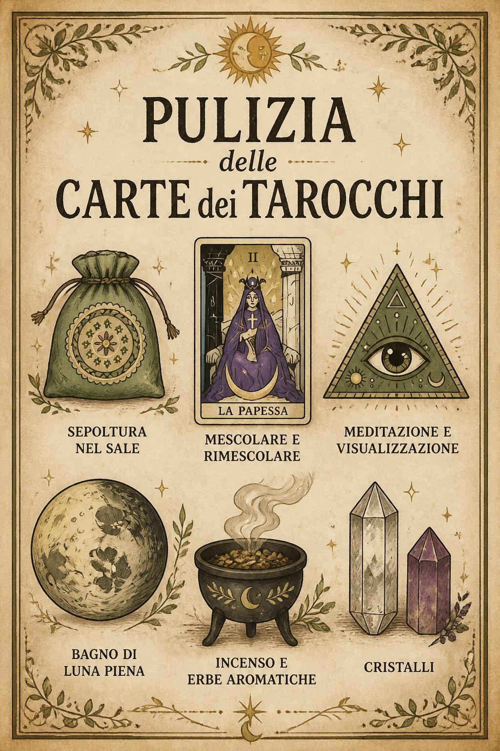 Pulizia delle Carte dei Tarocchi