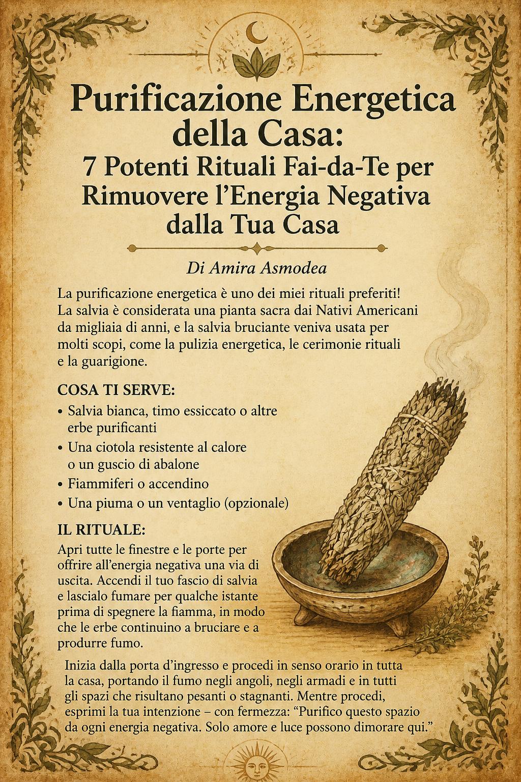 Purificazione Energetica della Casa: 7 Potenti Rituali Fai-da-Te per Rimuovere l'Energia Negativa dalla Tua Casa Purificazione Energetica della Casa: 7 Potenti Rituali Fai-da-Te per Rimuovere l'Energia Negativa dalla Tua Casa