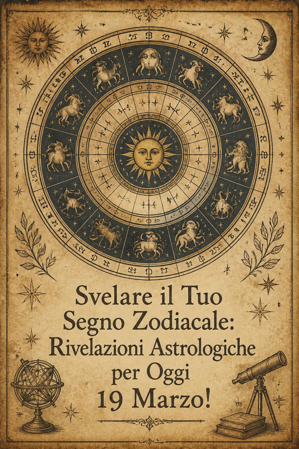 Svelare il Tuo Segno Zodiacale: Rivelazioni Astrologiche per Oggi 19 Marzo!