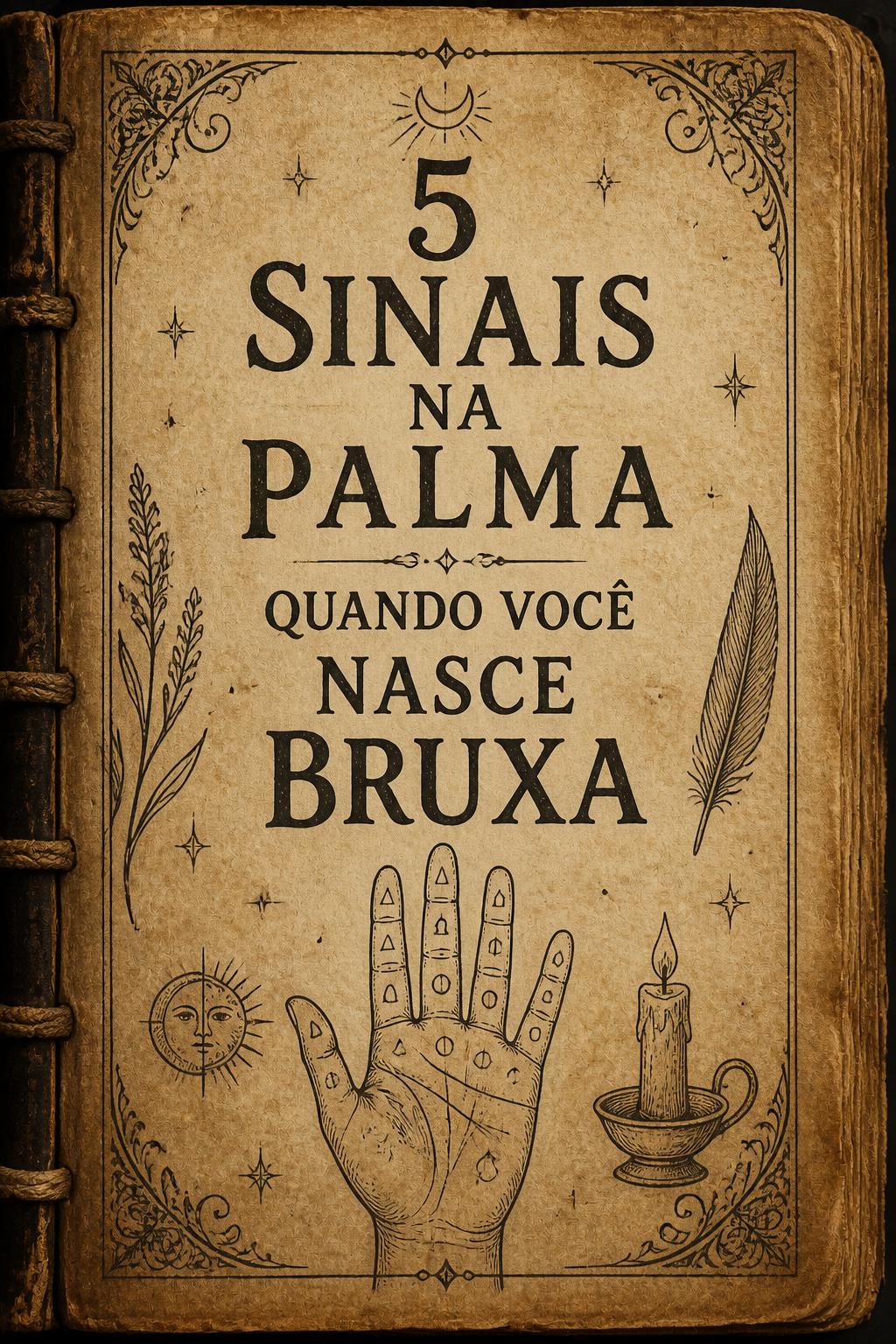 5 Sinais na Palma quando você nasce Bruxa