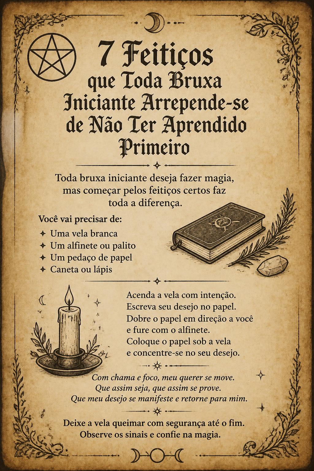 7 Feitiços que Toda Bruxa Iniciante Arrepende-se de Não Ter Aprendido Primeiro