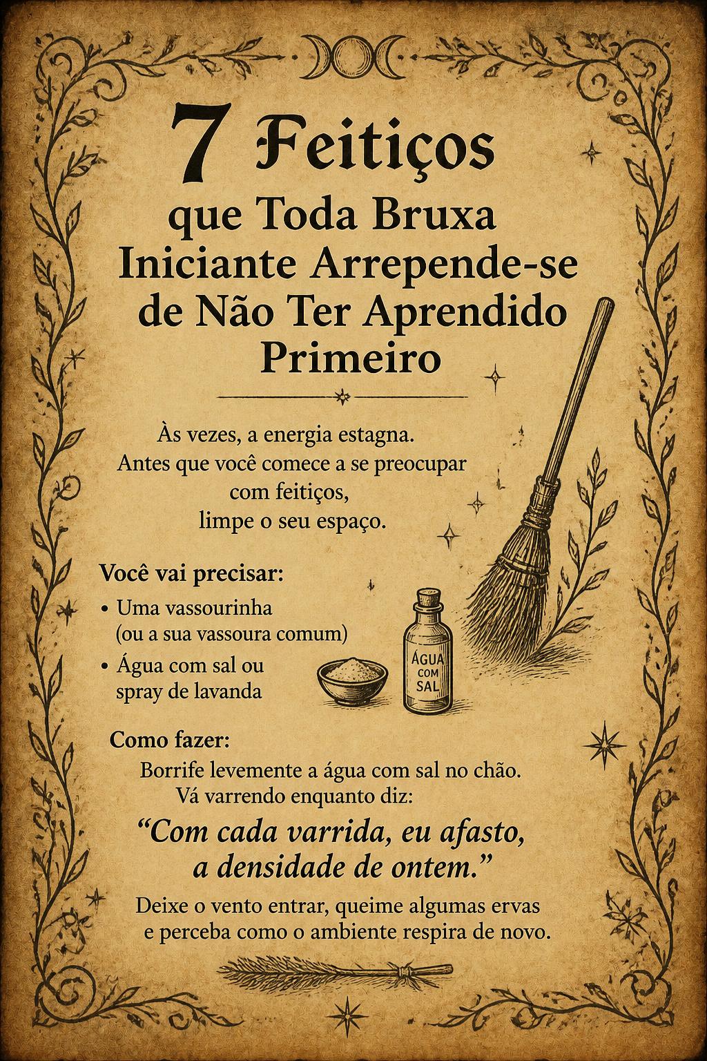 7 Feitiços que Toda Bruxa Iniciante Arrepende-se de Não Ter Aprendido Primeiro