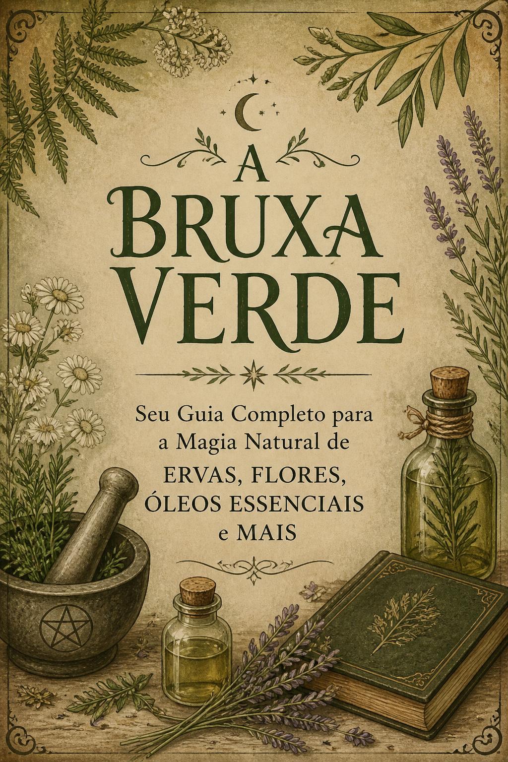 A Bruxa Verde: Seu Guia Completo para a Magia Natural de Ervas, Flores, Óleos Essenciais e Mais