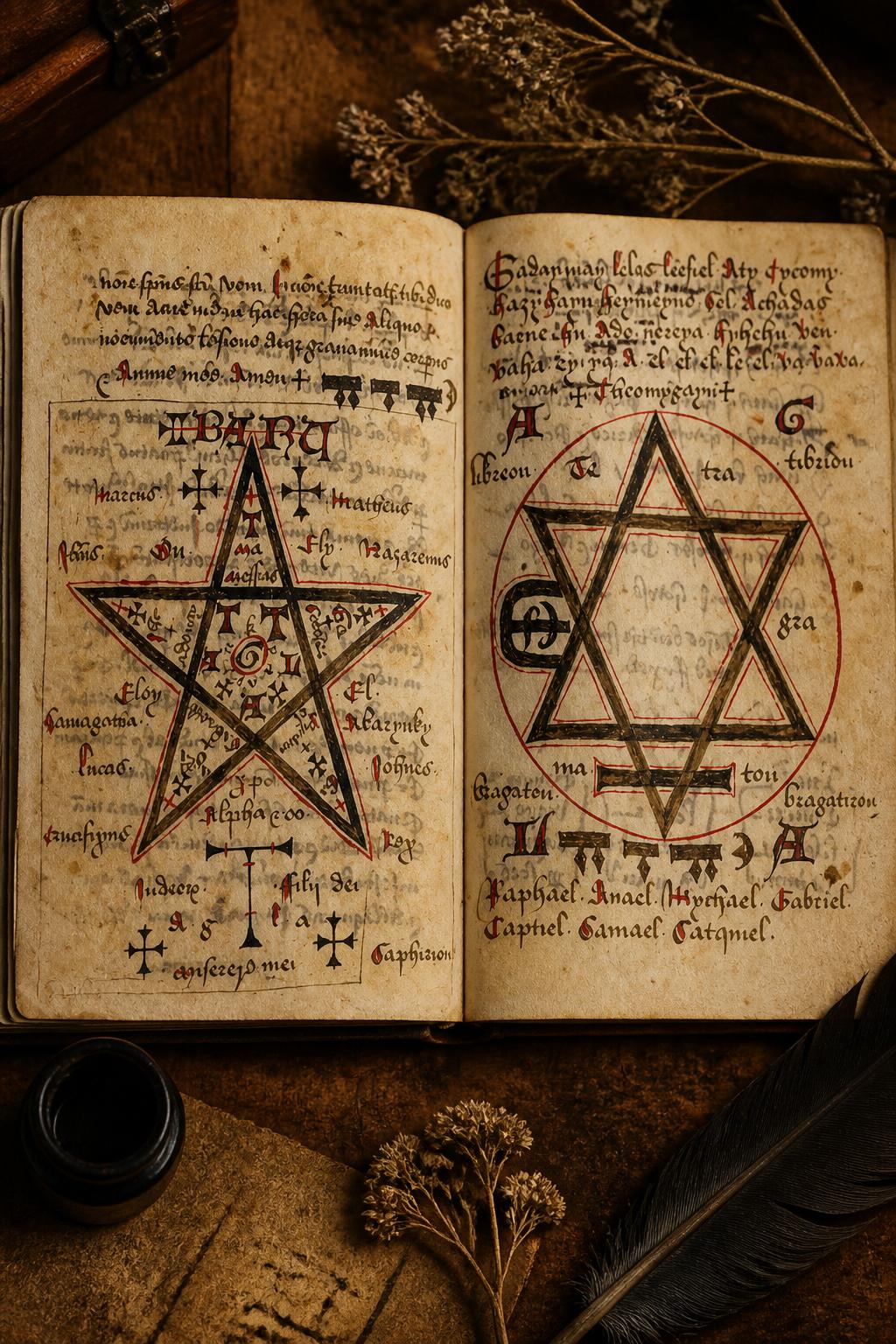 Antigo Manuscrito Medieval de Feitiçaria em Latim - I