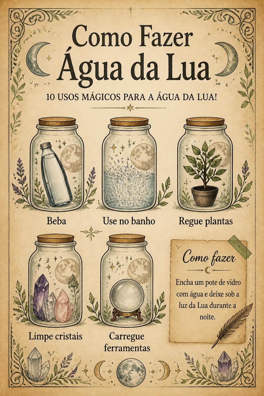 Como Fazer Água da Lua