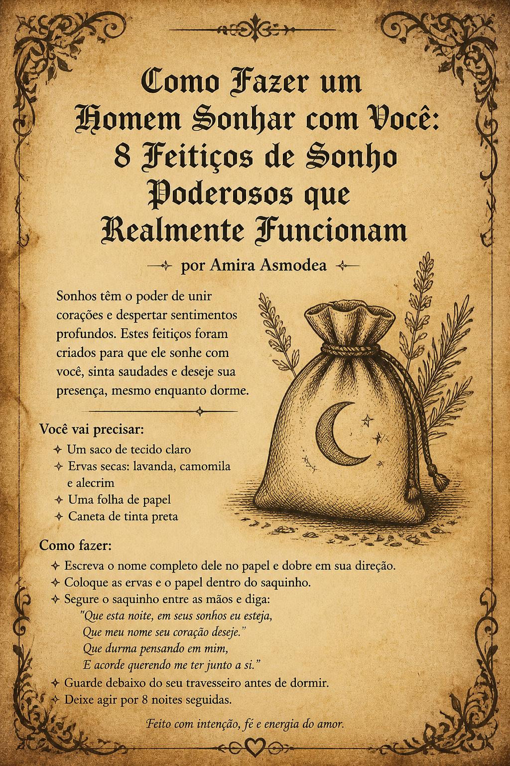 Como Fazer um Homem Sonhar com Você: 8 Feitiços de Sonho Poderosos que Realmente Funcionam