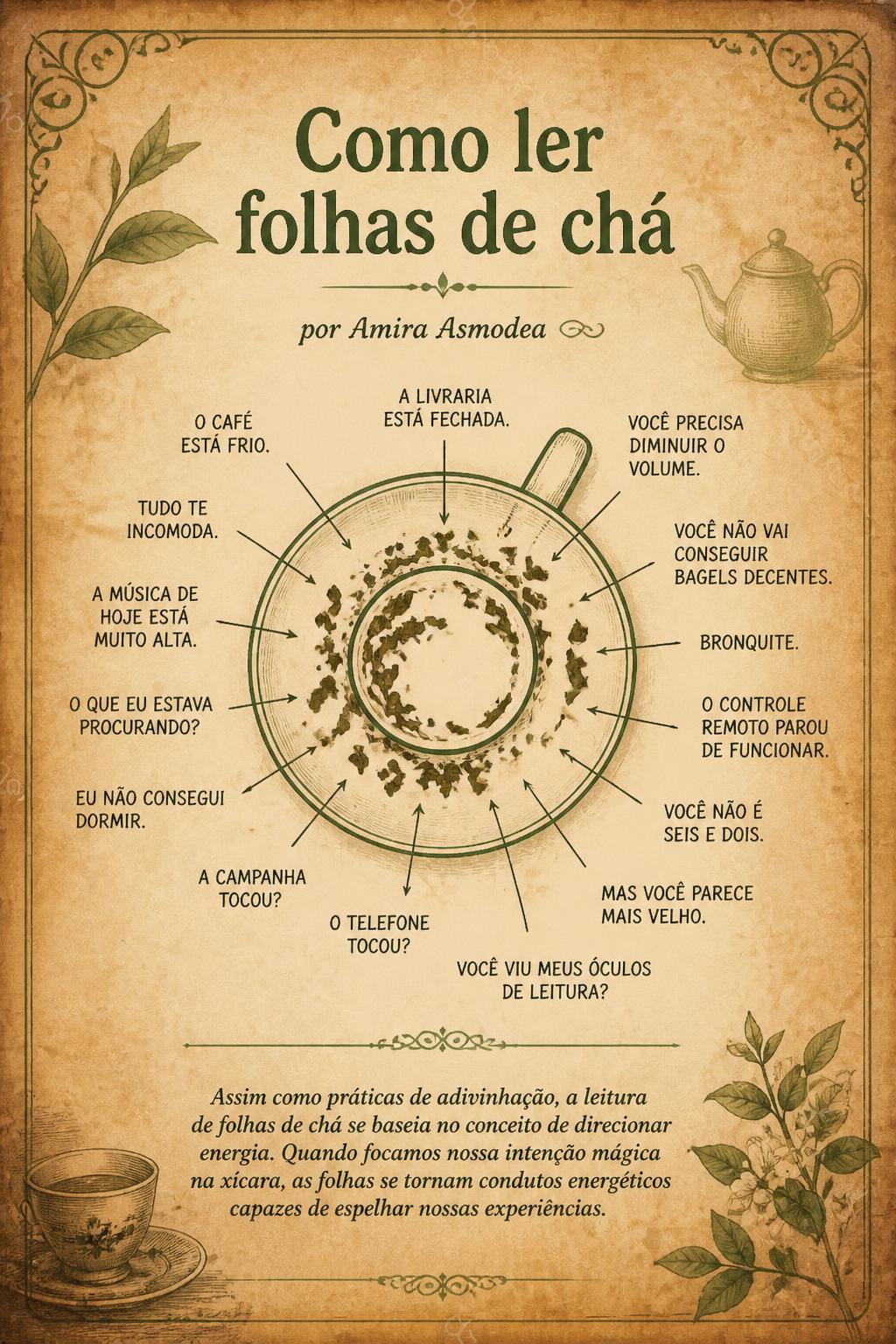 Como ler folhas de chá
