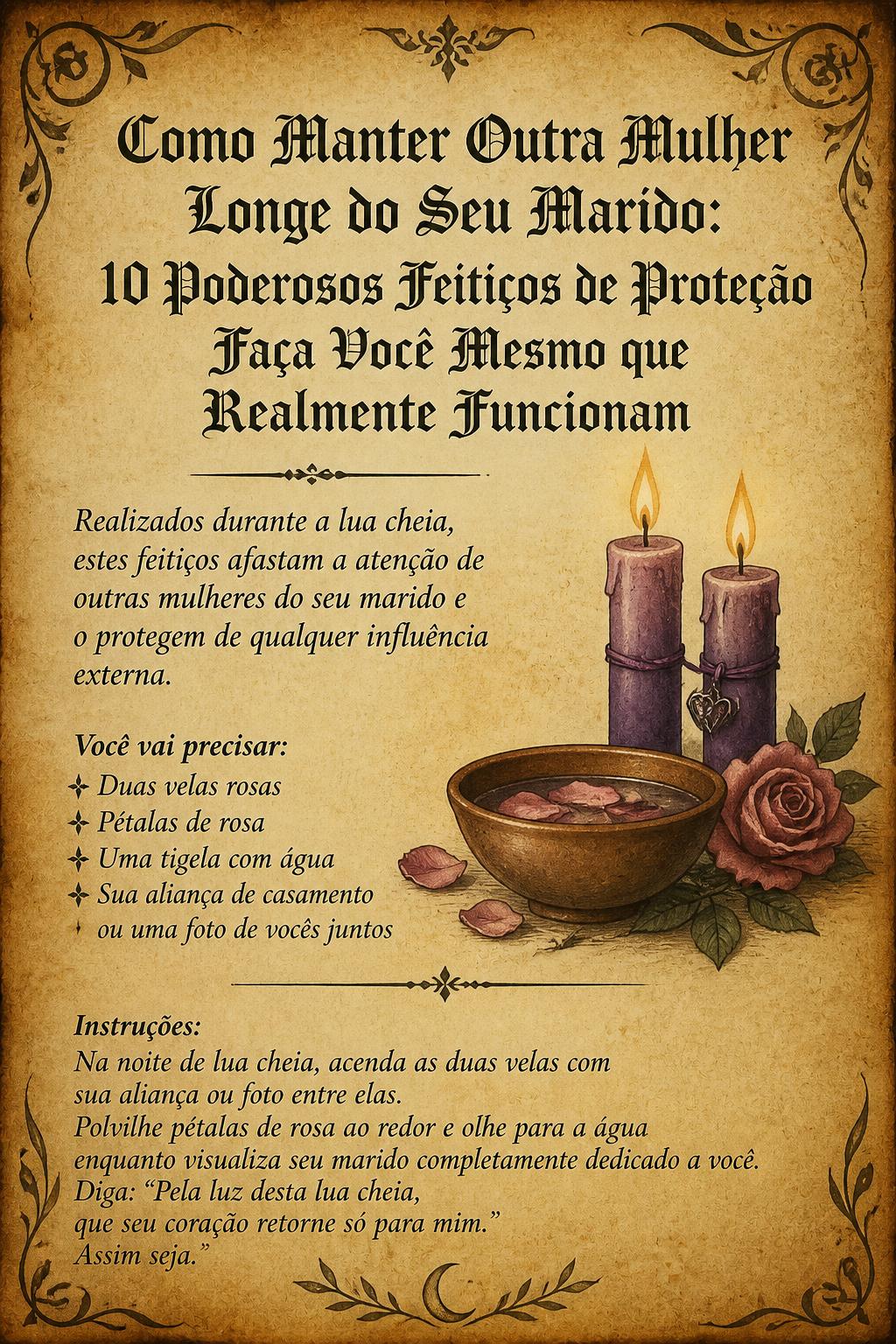 Como Manter Outra Mulher Longe do Seu Marido: 10 Poderosos Feitiços de Proteção Faça Você Mesmo que Realmente Funcionam