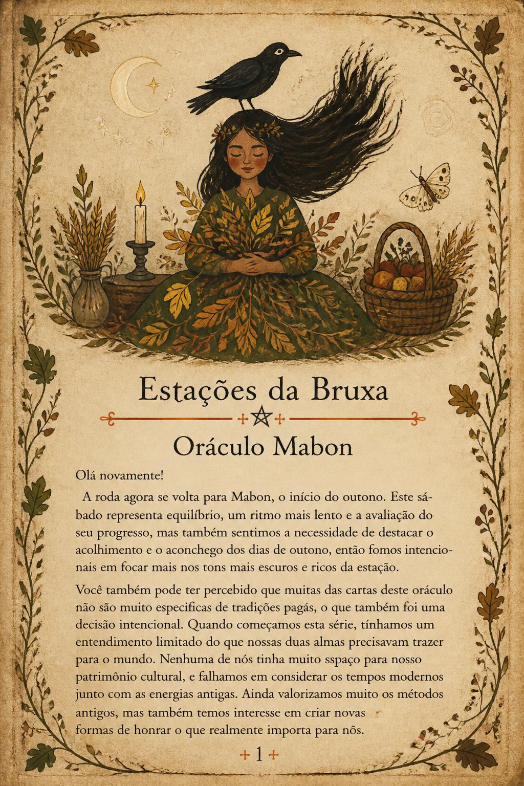Estações da Bruxa - Oráculo Mabon