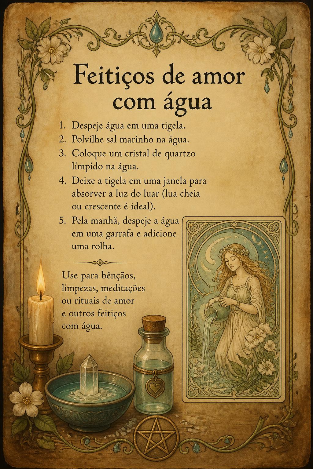 Feitiços de amor com água