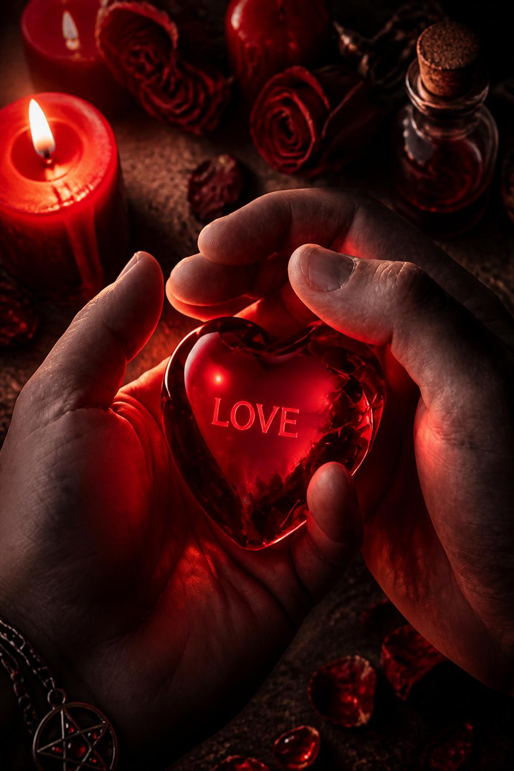 Feitiços de amor com magia vermelha