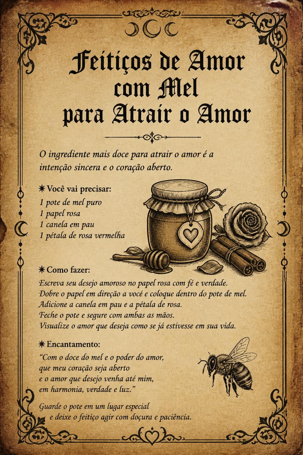 Feitiços de Amor com Mel para Atrair o Amor