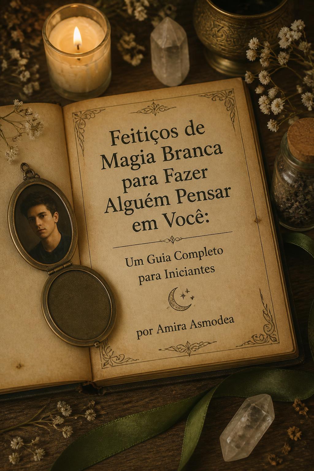 Feitiços de Magia Branca para Fazer Alguém Pensar em Você: Um Guia Completo para Iniciantes por Amira Asmodea