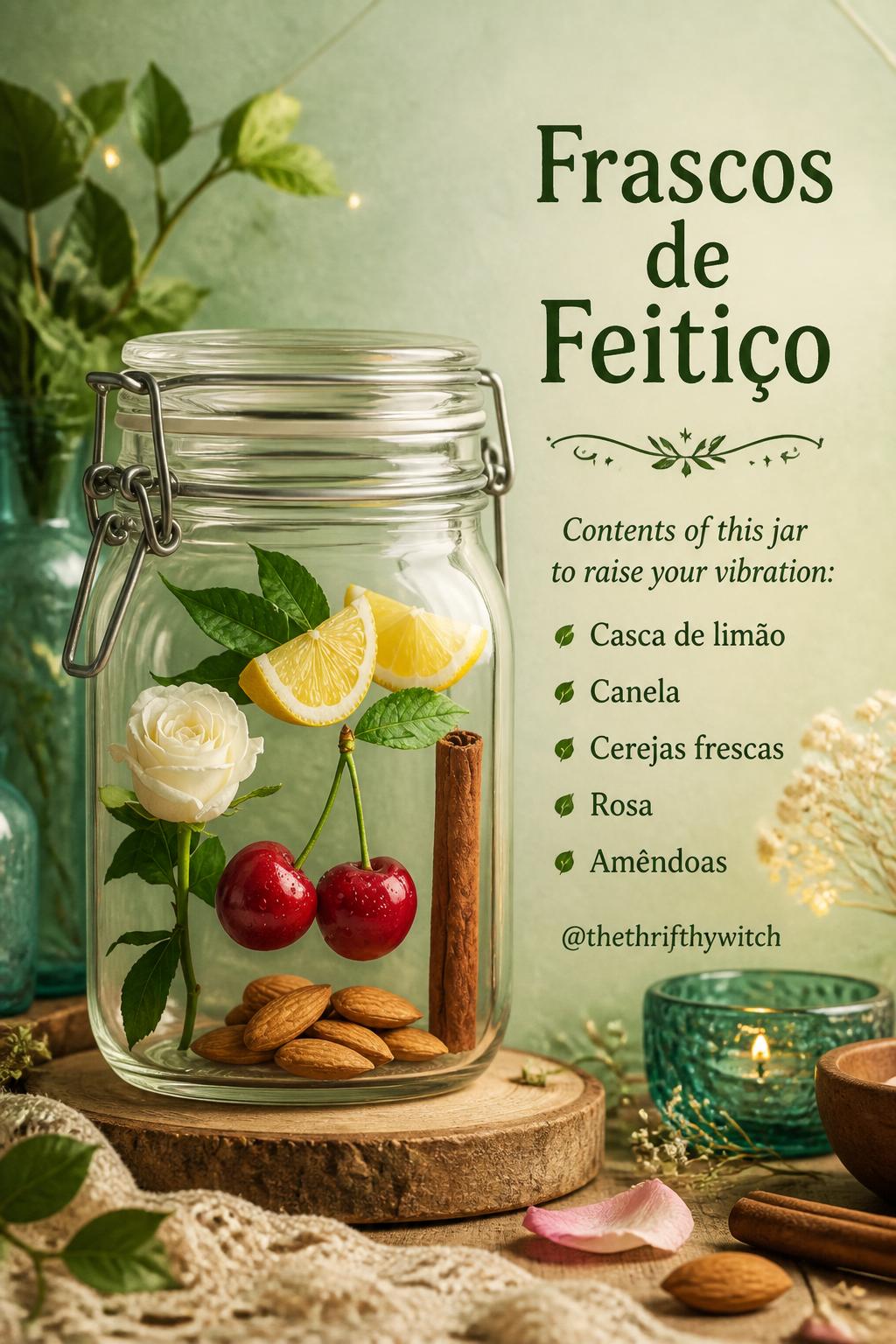 Frascos de Feitiço de @thethrifthywitch