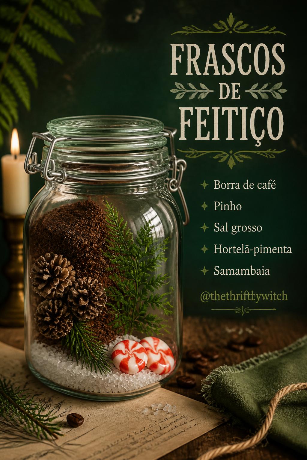 Frascos de Feitiço de @thethrifthywitch