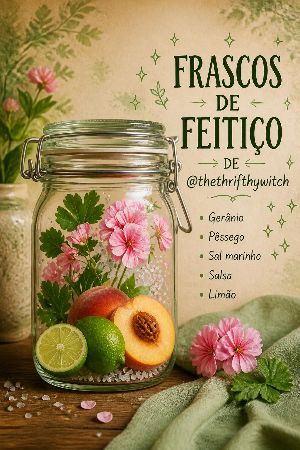 Frascos de Feitiço de @thethrifthywitch