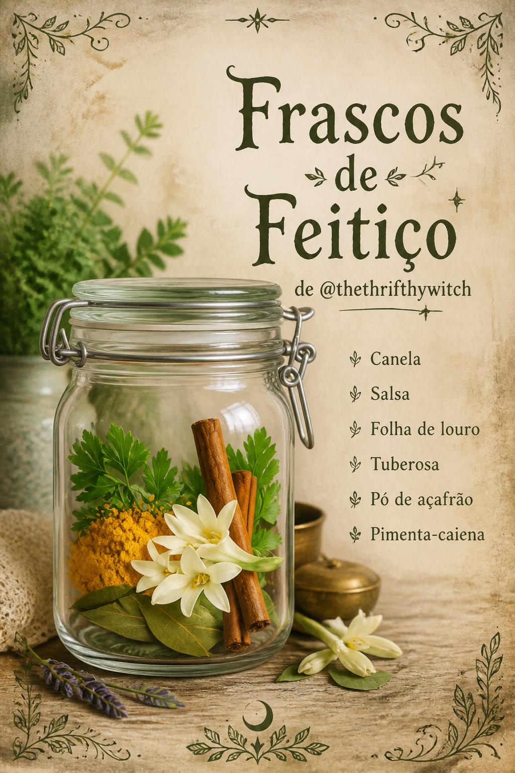 Frascos de Feitiço de @thethrifthywitch