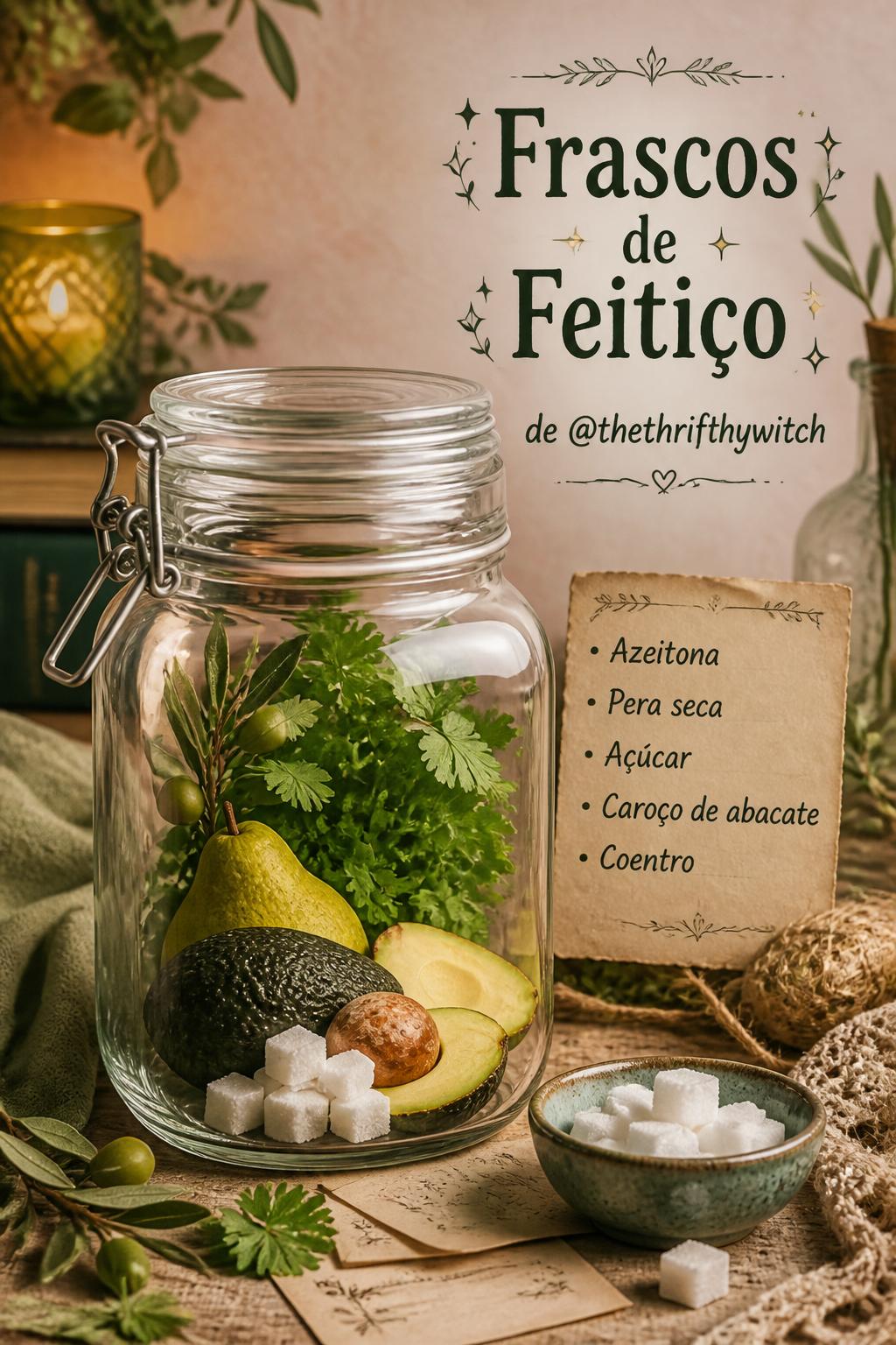 Frascos de Feitiço de @thethrifthywitch