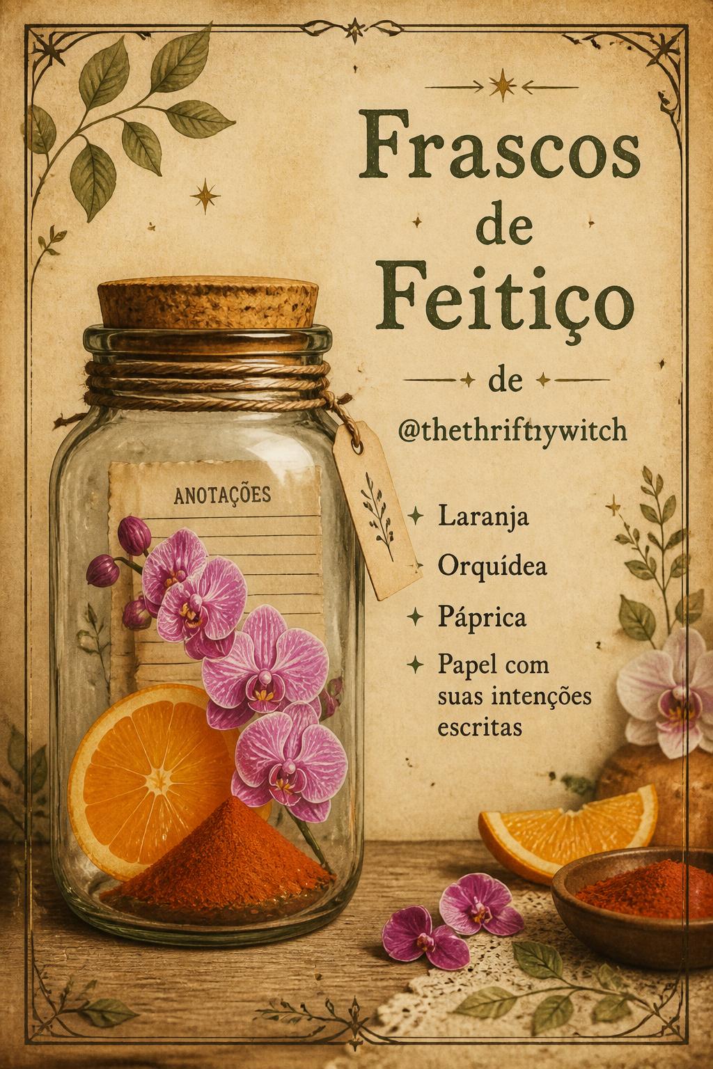 Frascos de Feitiço de @thethrifthywitch