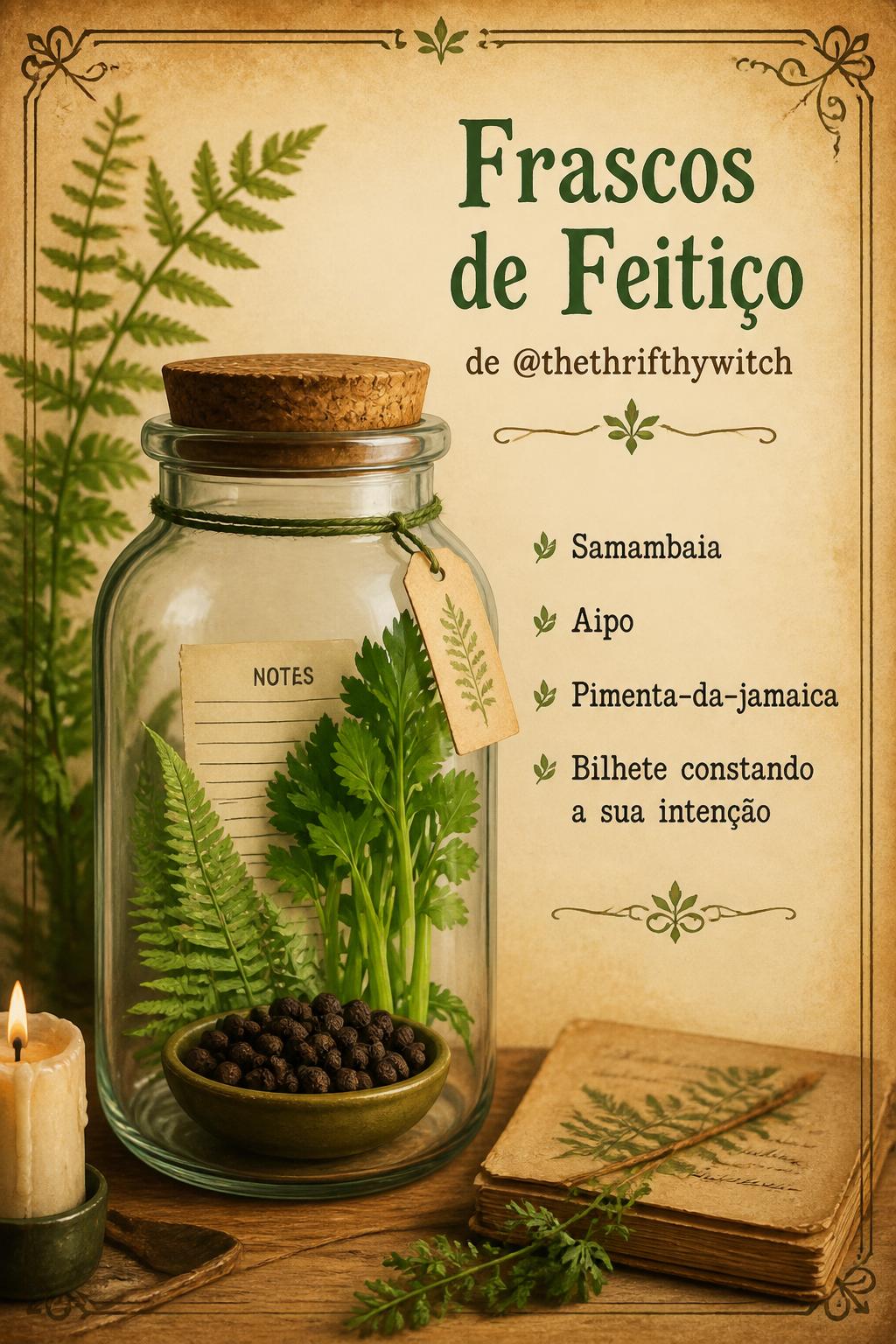 Frascos de Feitiço de @thethrifthywitch
