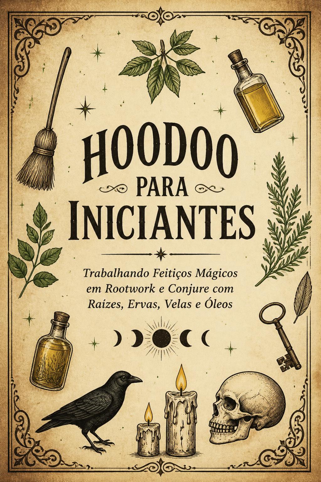 Hoodoo Para Iniciantes: Trabalhando Feitiços Mágicos em Rootwork e Conjure com Raízes, Ervas, Velas e Óleos