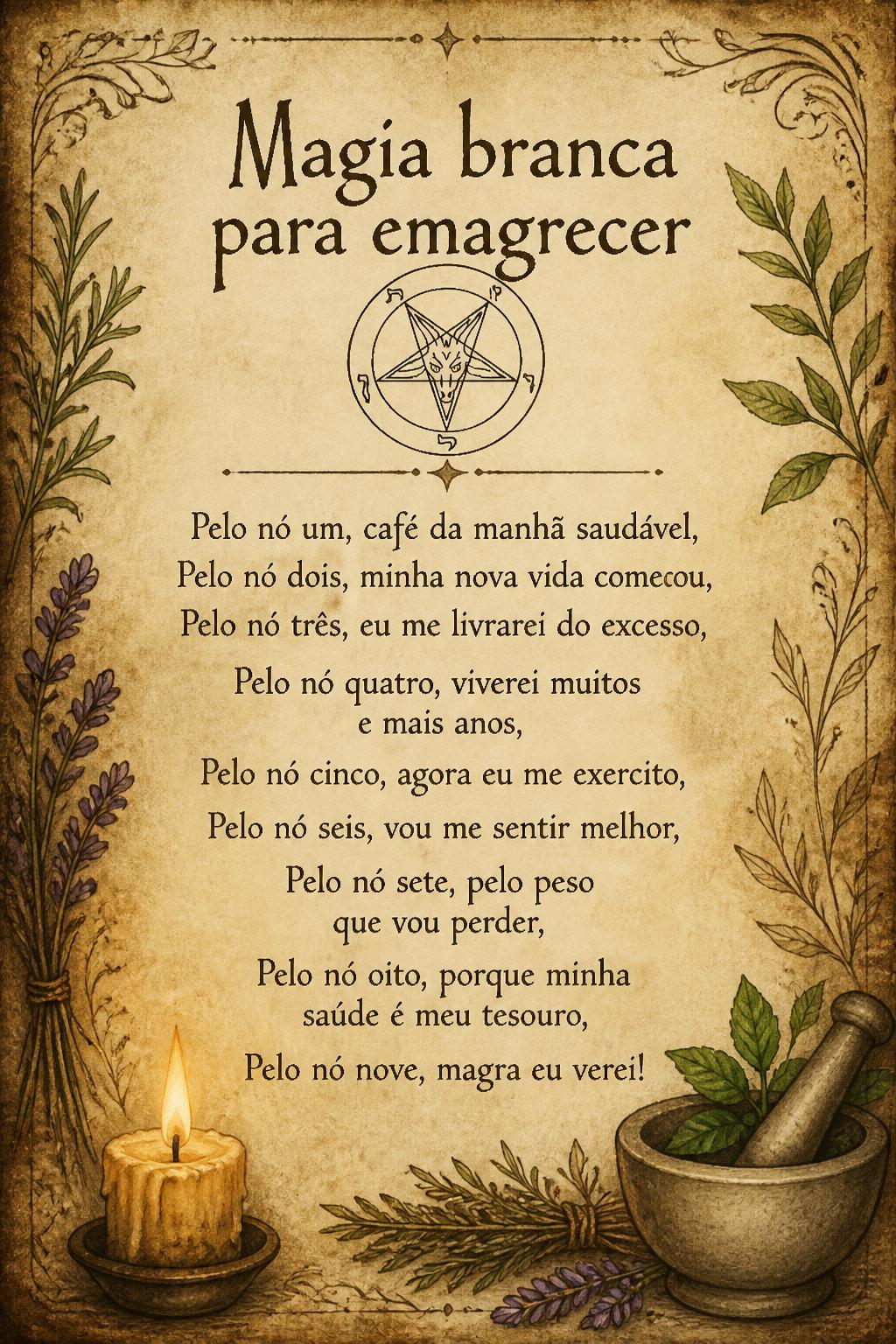 Magia branca para emagrecer