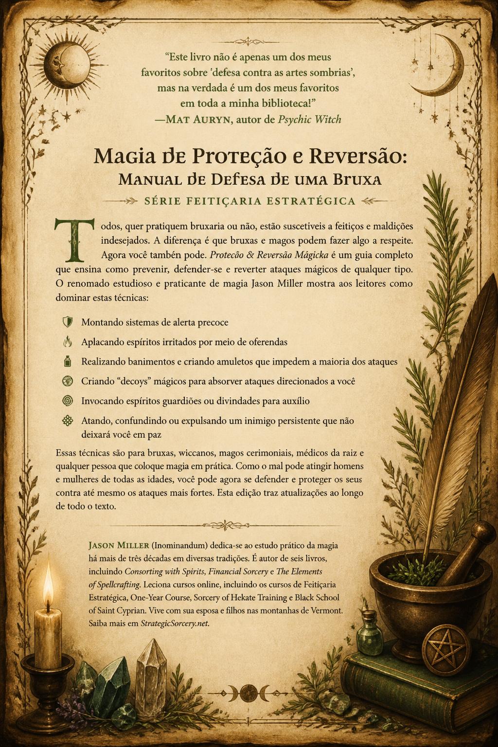 Magia de Proteção e Reversão: Manual de Defesa de uma Bruxa (Série Feitiçaria Estratégica)