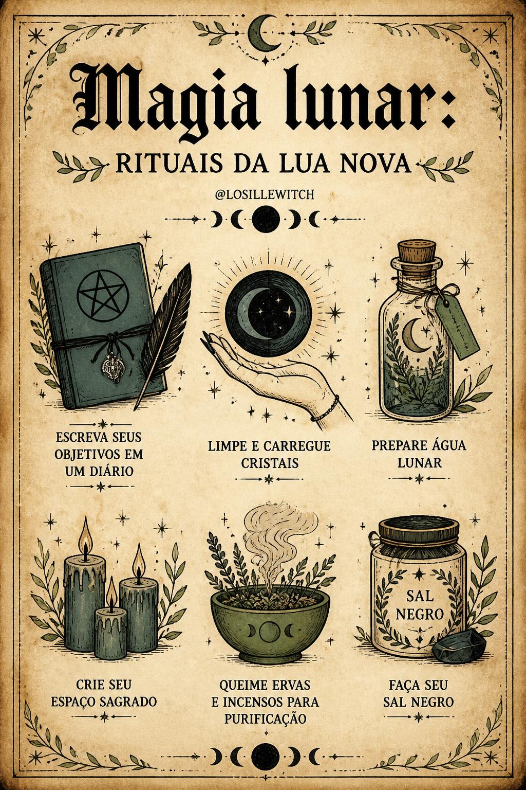Magia lunar: Rituais da Lua Nova