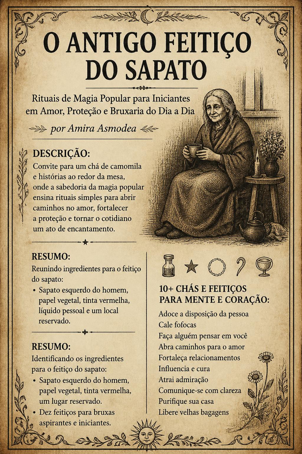 O Antigo Feitiço do Sapato: Rituais de Magia Popular para Iniciantes em Amor, Proteção e Bruxaria do Dia a Dia