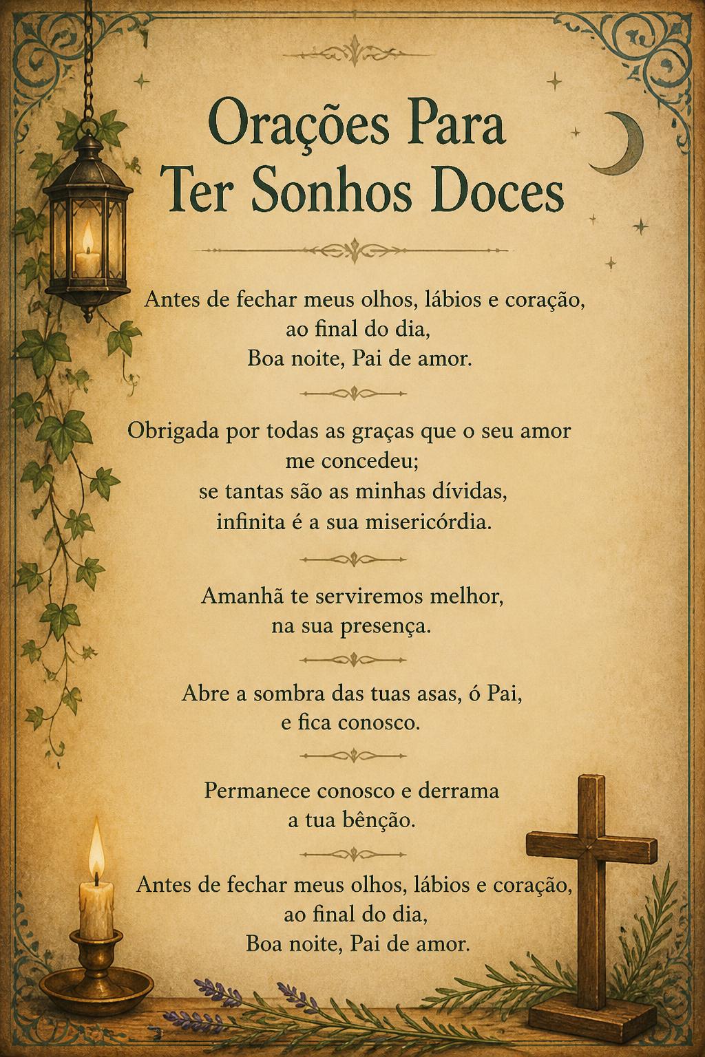 Orações Para Ter Sonhos Doces