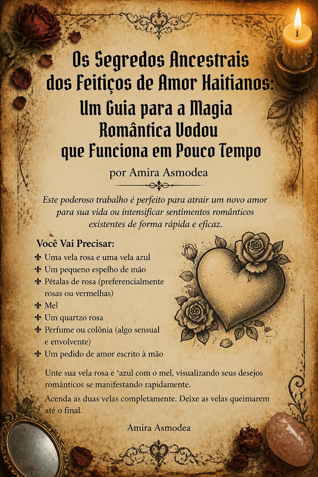 Os Segredos Ancestrais dos Feitiços de Amor Haitianos: Um Guia para a Magia Romântica Vodou que Funciona em Pouco Tempo