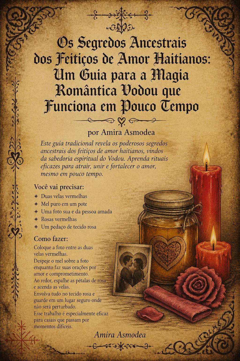 Os Segredos Ancestrais dos Feitiços de Amor Haitianos: Um Guia para a Magia Romântica Vodou que Funciona em Pouco Tempo