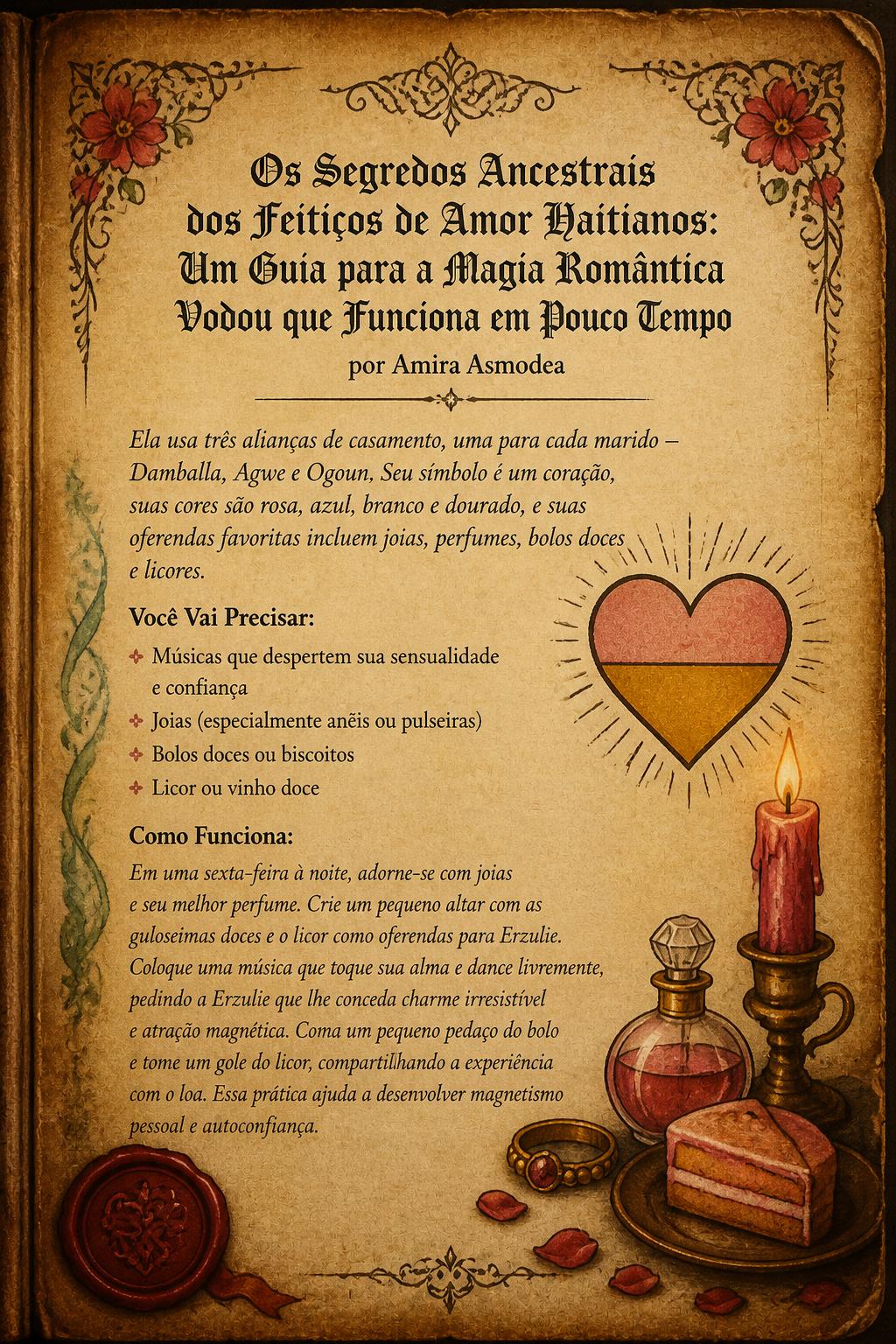Os Segredos Ancestrais dos Feitiços de Amor Haitianos: Um Guia para a Magia Romântica Vodou que Funciona em Pouco Tempo