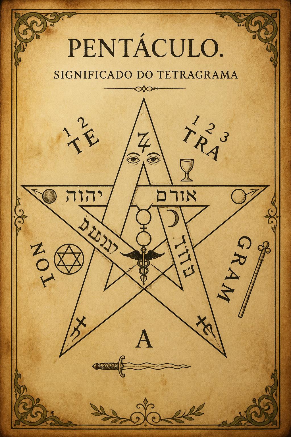 Pentáculo. Significado do Tetragrama