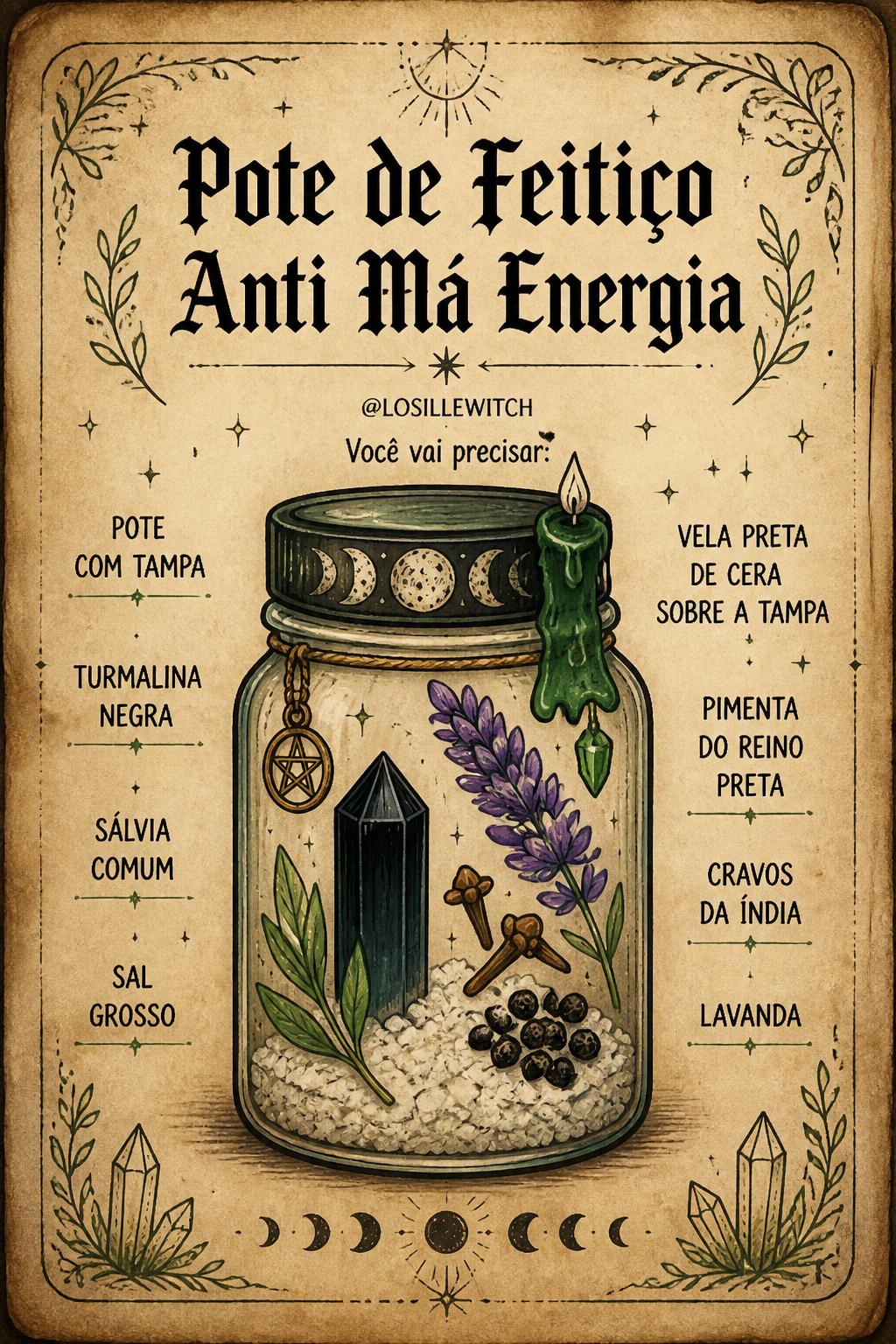 Pote de Feitiço Anti Má Energia