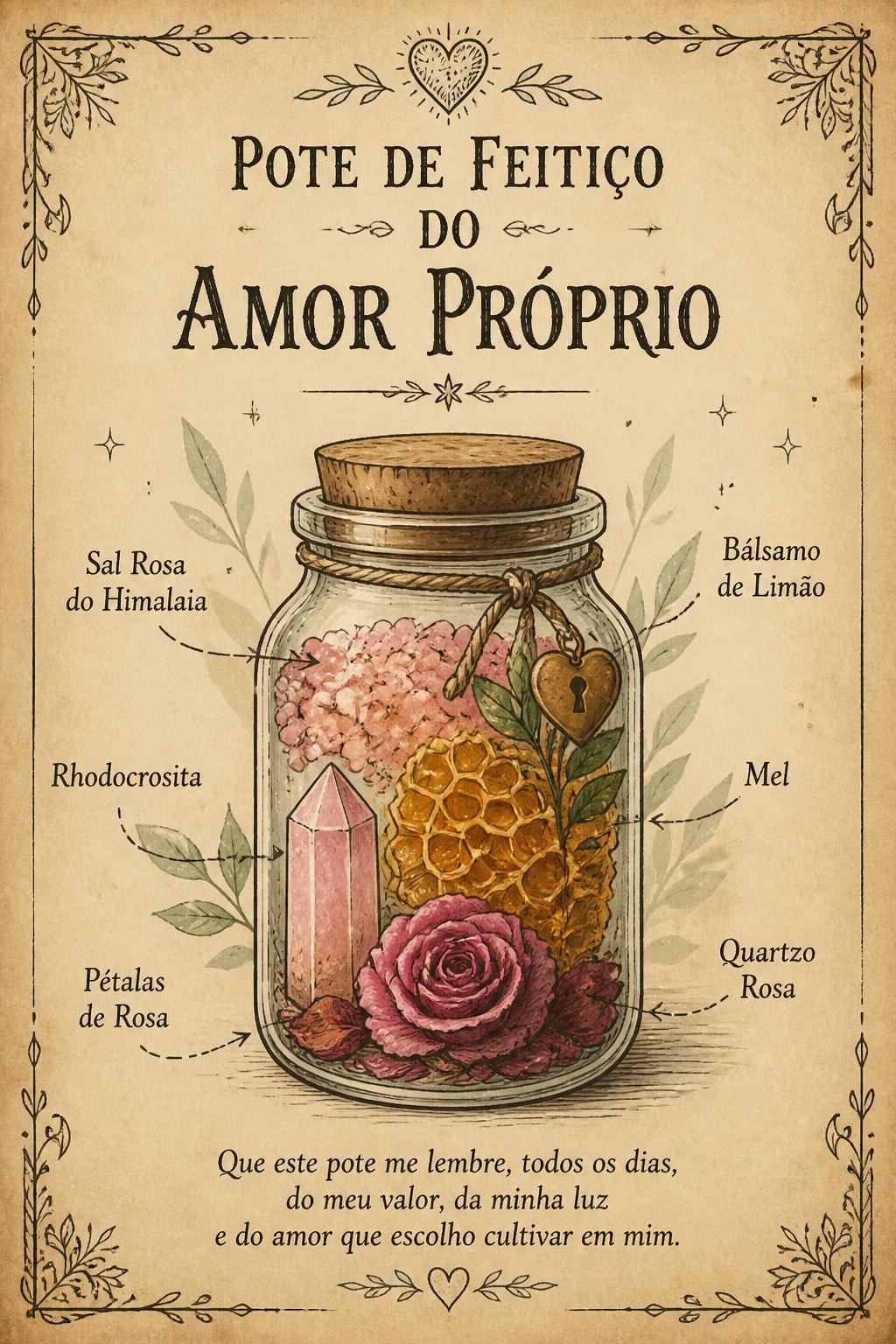 Pote de Feitiço do Amor Próprio