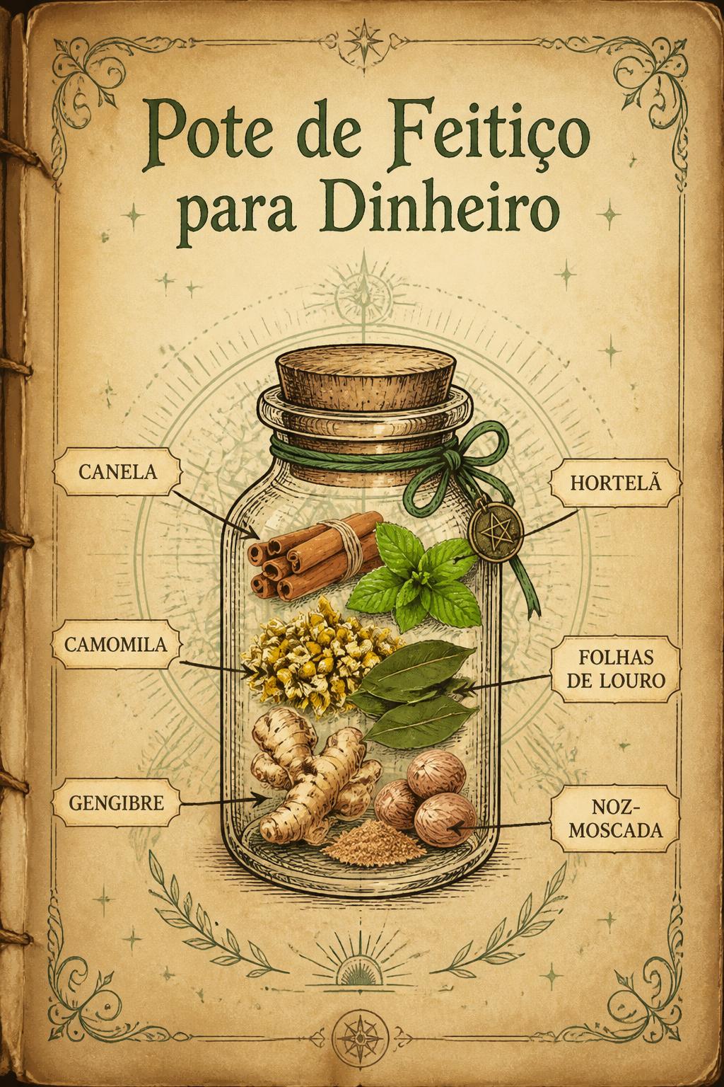 Pote de Feitiço para Dinheiro