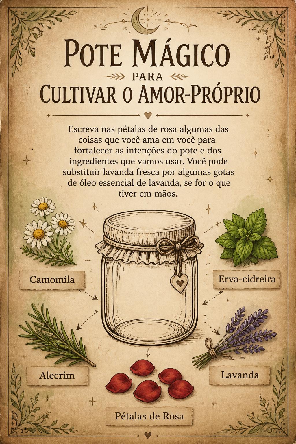 Pote Mágico para Cultivar o Amor-próprio