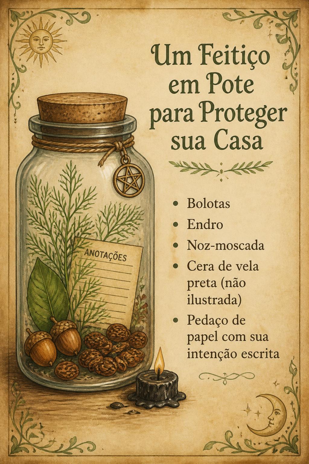 Um Feitiço em Pote para Proteger sua Casa