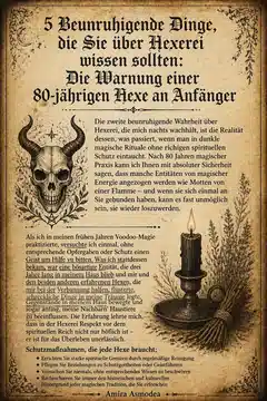 5 Beunruhigende Dinge, die Sie über Hexerei wissen sollten: Die Warnung einer 80-jährigen Hexe an Anfänger