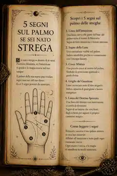 5 Segni sul Palmo se Sei Nato Strega