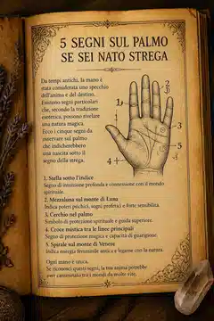 5 Segni sul Palmo se Sei Nato Strega